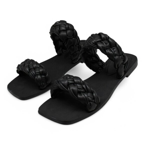 Guess Womens Raign Slip on Woven Slide Sandals - Picture 4 of 8